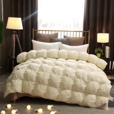 Large warm winter hotel duvet with thick insulated filling